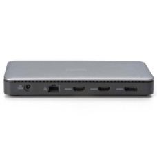 Порт-реплікатор Digitus USB-C > 2xHDMI/DP/2xUSB-A/USB-C/SD/MicroSD/RJ54/DC/Audio (DA-70917)