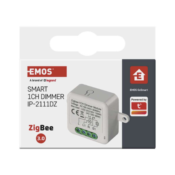 Модуль управління розумним будинком EMOS H5107 ZigBee 3.0 1-Channel Dimmer (H5107)