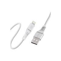 Дата кабель USB 2.0 AM to Lightning 1.2m 2.4A MFi PowerLine-Ai120 white Promate (powerline-ai120.white)
