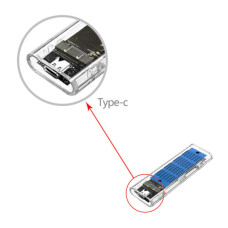 Кишеня зовнішня Dynamode M.2 SSD NVMe/SATA combo ч-з USB3.2 GEN2 Type-C (DM-CAD-SSD09)