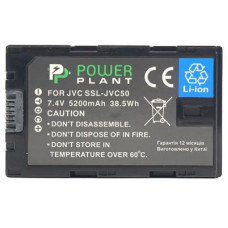 Акумулятор до фото/відео PowerPlant JVC SSL-JVC50, 5200mAh (CB970056)