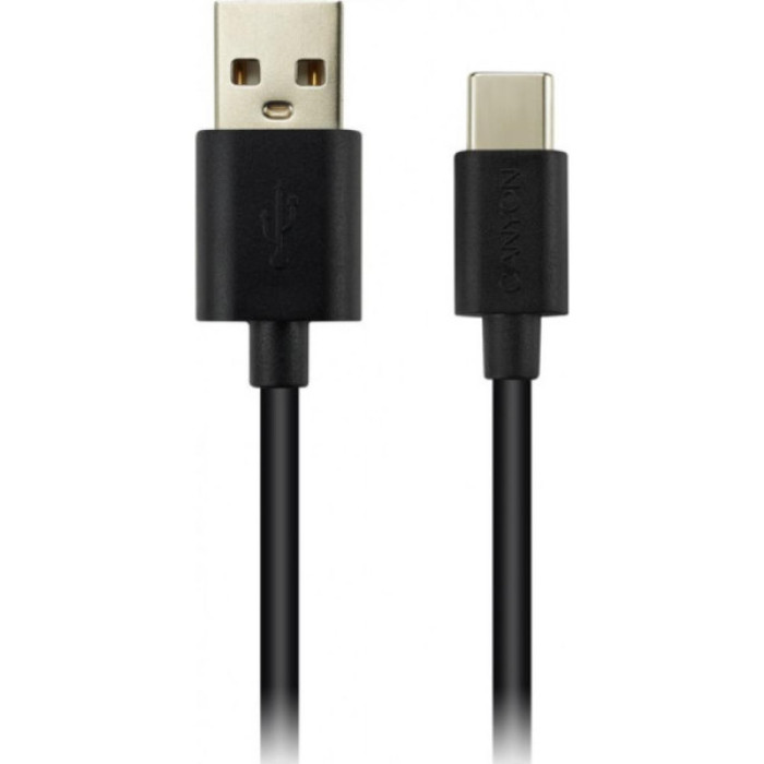 Дата кабель USB 2.0 AM to USB-C 1.8m 1A black Canyon (CNE-USBC2B)