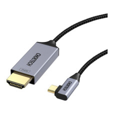 Кабель мультимедійний USB-C to HDMI M 1.8m 4K60Hz 90° corner Choetech (XCH-1803)