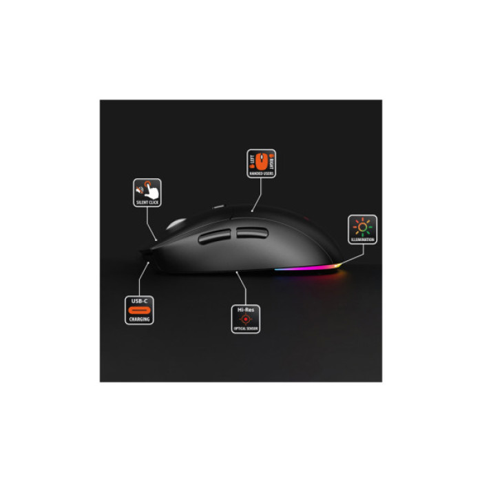 Мишка Media-Tech MT1124 Wireless Black (MT1124)