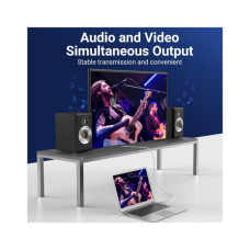 Зрощувач UTP 1+1 RJ45 cat 6e, Black Vention (IPVB0)