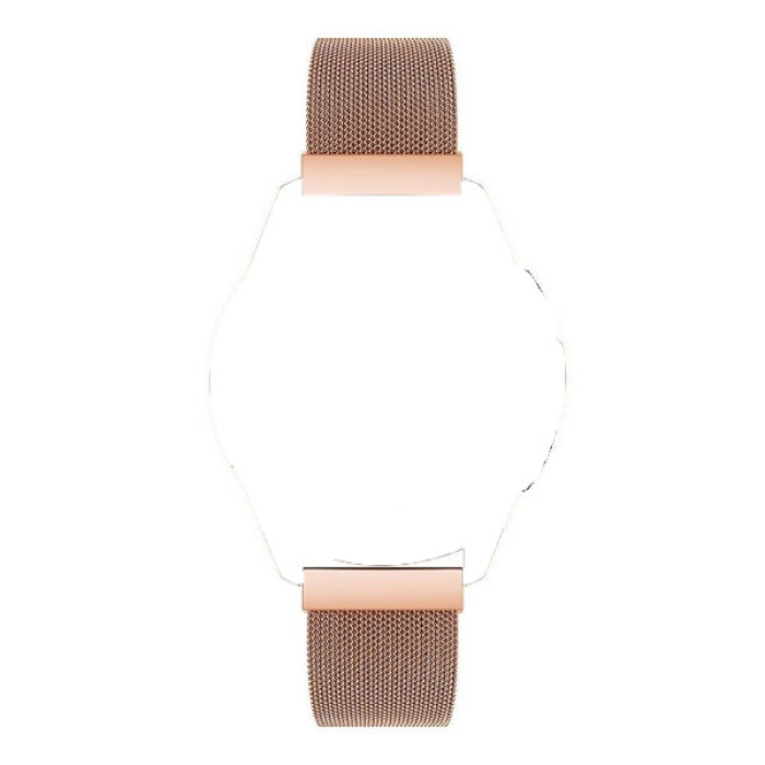 Ремінець до смарт-годинника BeCover Milanese Style для Samsung Galaxy (20mm)/Watch 5/ Watch 4.../Gear S2 Classic/Gear Sport Rose Gol (707676)