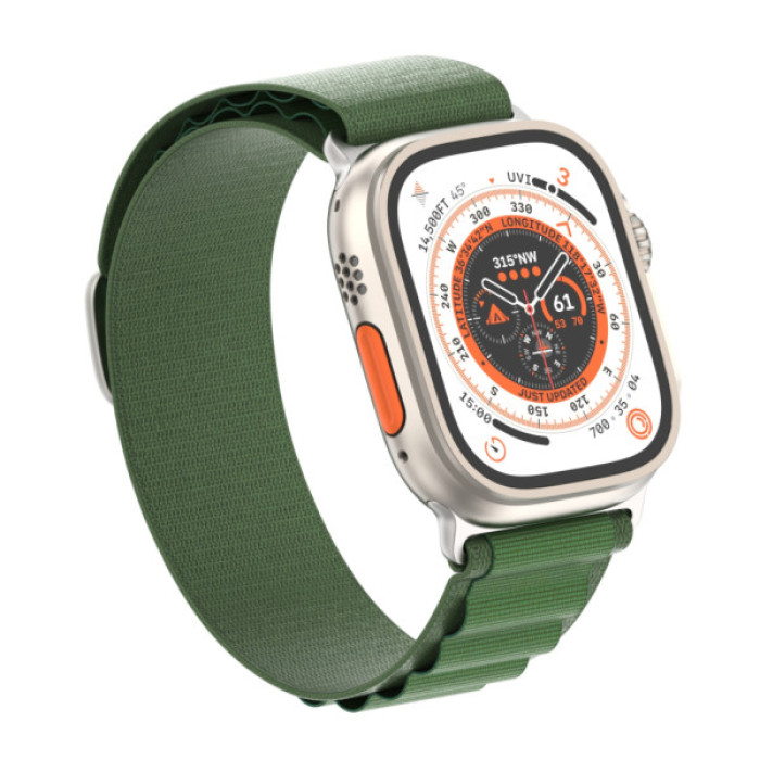 Ремінець до смарт-годинника Armorstandart Alpina Band для Apple Watch 49/46/45/44/42 (Series 1-3) Green (ARM64981)