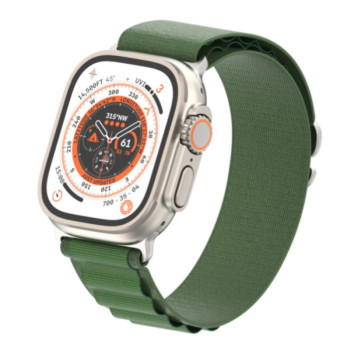 Ремінець до смарт-годинника Armorstandart Alpina Band для Apple Watch 49/46/45/44/42 (Series 1-3) Green (ARM64981)