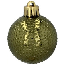 Ялинкова іграшка Chomik пластикові кульки 16 шт, 4 см, зелені і білі (5900779877351_2)