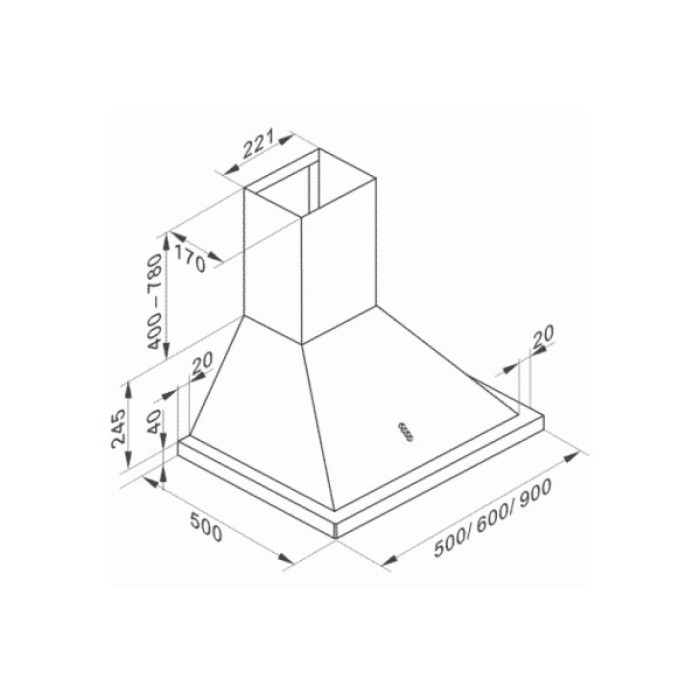 Витяжка кухонна Kaiser A 9416 WBE Eco