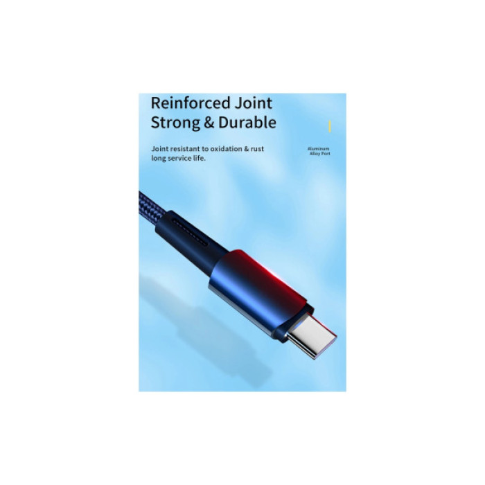 Дата кабель USB 2.0 AM to USB-C 2.0m 100W blue Essager (EXC7A-CGA03-P)