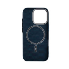 Чохол до мобільного телефона Armorstandart LikeCarbon2 MagCase Apple iPhone 16 Pro Kevlar Dark Blue (ARM88594)