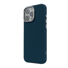 Чохол до мобільного телефона Armorstandart LikeCarbon2 MagCase Apple iPhone 16 Pro Kevlar Dark Blue (ARM88594)