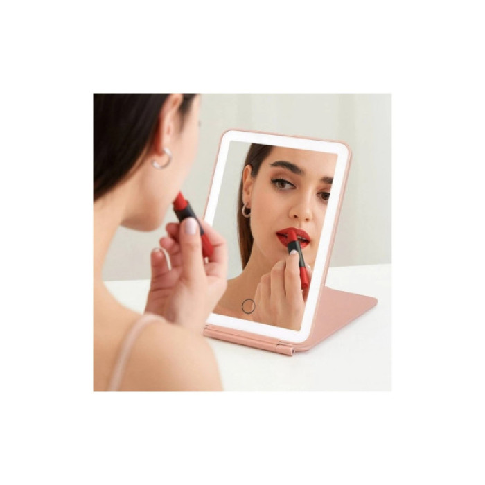 Дзеркало Xiaomi Leather case mirror pink (FM001/FM007)