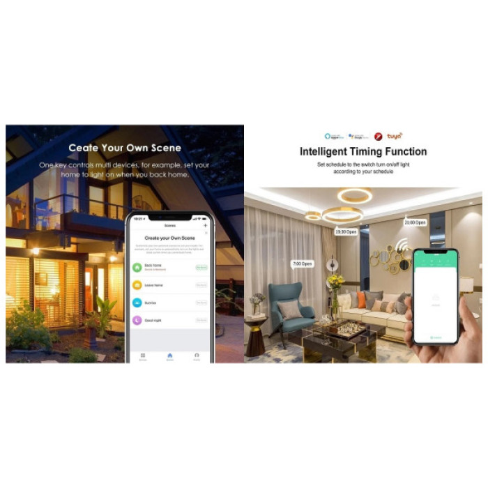 Автоматичний вимикач TUYA Wi-Fi, 30A, AC 100-240V, 6600W (HS084035)