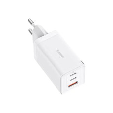 Зарядний пристрій Baseus 2xUSB-C 65W + 1xUSB GaN + cable USB-C to USB-C 100W 1.0m white (CCGP120202)