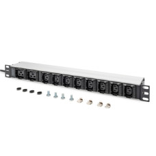 Силовий блок 19" 1U w/PDU 8xC13, 2xC19, 16A, 250V, вилка C20 Digitus (DN-95427)