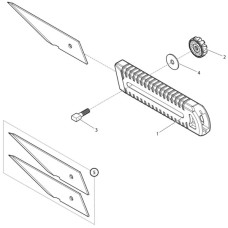 Змінний інструмент до мультитула DaiichiSeiko MC Knife 55 (2 шт/уп) (32179)