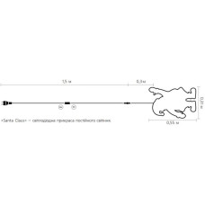 Гірлянда Delux MOTIF Santa Claus 55 х 31 см IP44 EN (90017989)