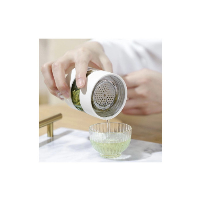 Термос Xiaomi Quange Intelligent Tea Separator Cup White (H8134)
