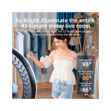 Набір блогера RTAKO LED лампа AR-GTB01-18S 18" digital display Ring Light (6942063218661)