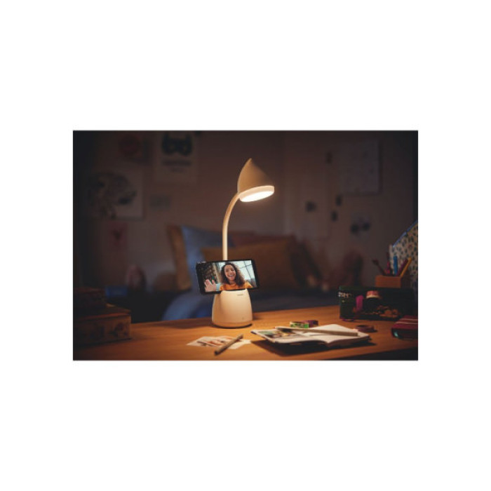 Настільна лампа Philips LED Reading Desk lamp Hat 4.5W, 3000/4000/5700K, 1800mAh (Lithium battery), білий (929003241007)