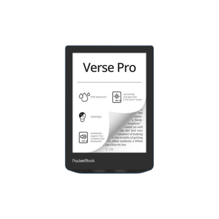 Електронна книга Pocketbook 634 Verse Pro, Azure (PB634-A-CIS)
