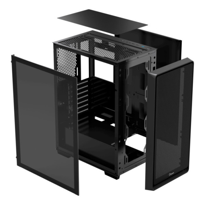 Корпус OCYPUS GAMMA C60 BK (GAMMA-C60-BKG000XX-GL)