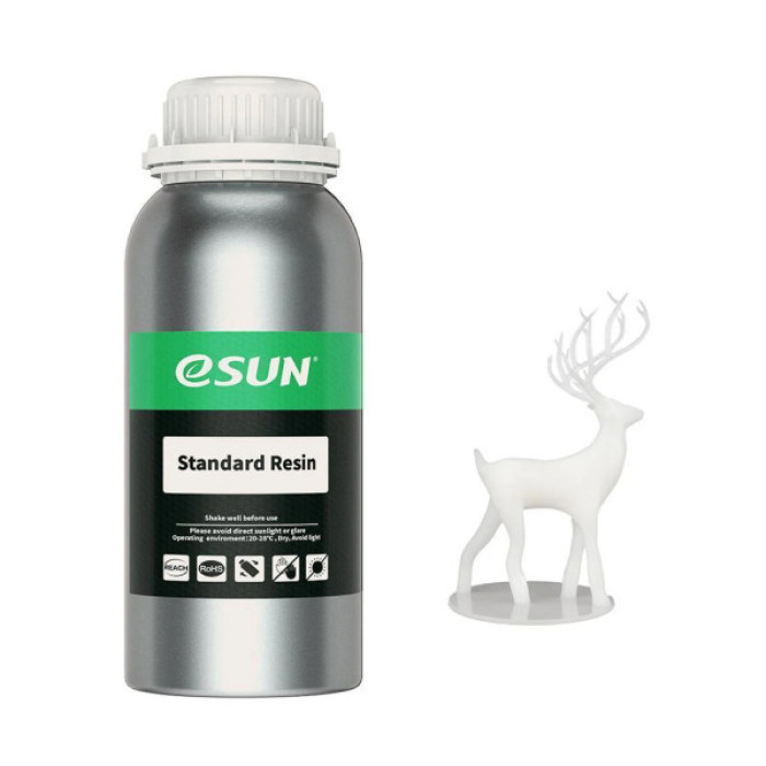 Фотополімерна смола eSUN Resin standard UV/LCD White 1kg (STANDARDRESIN-W1000G)