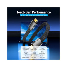 Кабель мультимедійний HDMI M to HDMI M 2.0m V2.1 8K60Hz flat Vention (ALKBH)