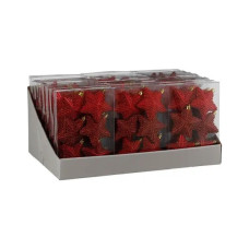 Ялинкова іграшка Christmas House Пластикові Зірки 6 шт Червоні (8718861623925)