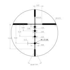 Оптичний приціл Bushnell R3 3-9x50 сітка DOA Quick Ballistic (R3-3950S11)