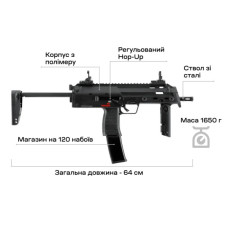 Страйкбольний пістолет Umarex Heckler & Koch MP7 A1 AEG (2.6393X)