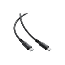 Дата кабель USB-C to USB-C 1.2m 3A 60W silicone black Acefast (6974316284161)