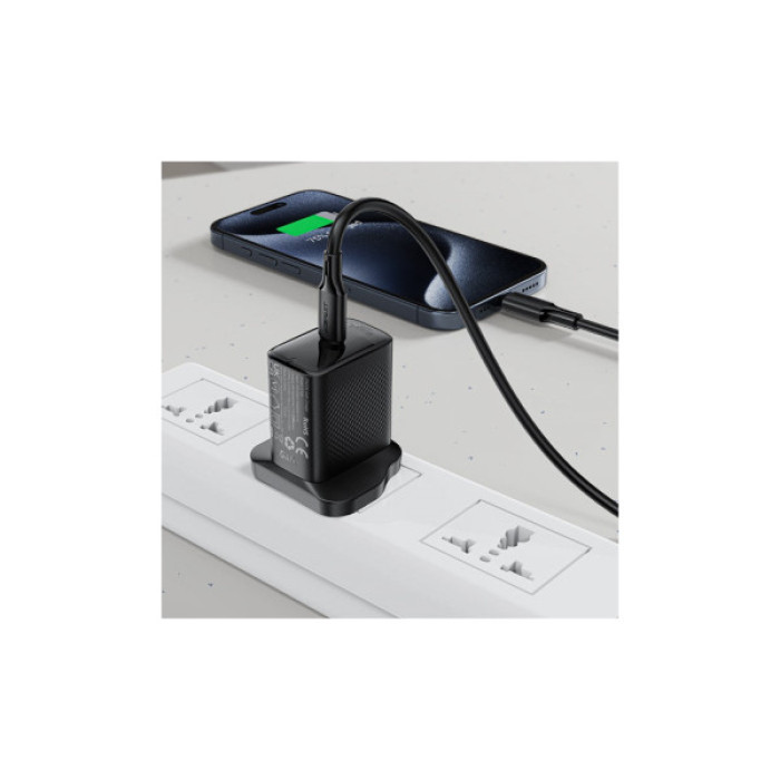 Дата кабель USB-C to USB-C 1.2m 3A 60W silicone black Acefast (6974316284161)