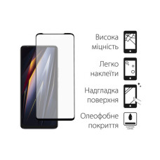 Скло захисне Dengos Full Glue Tecno Pova 4 (LG7n) (black) (TGFG-291)