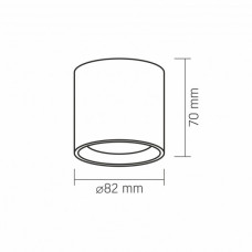 Світильник Videx під лампу GX53 накладний Білий (VL-SPF15A-W)
