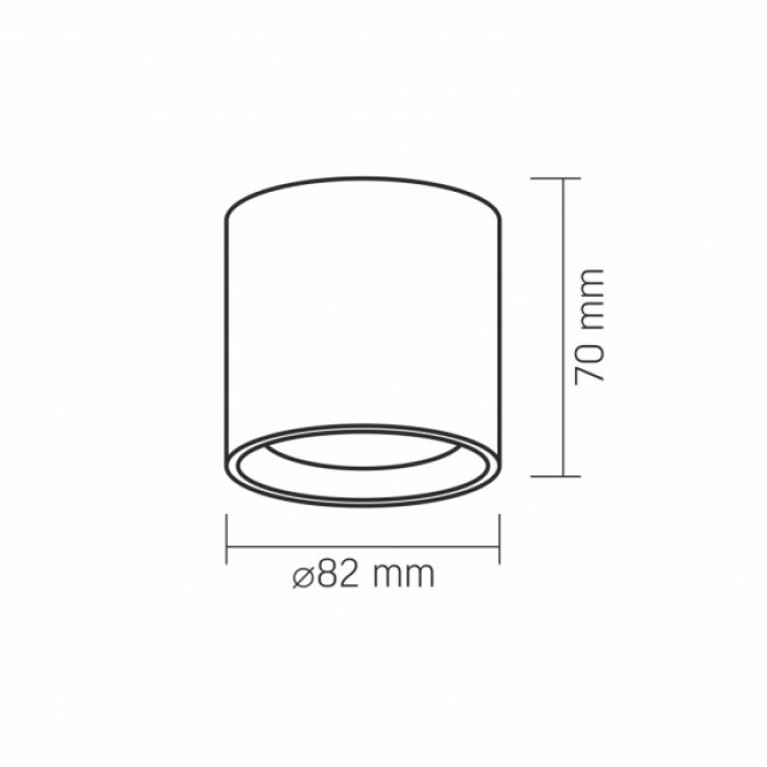 Світильник Videx під лампу GX53 накладний Білий (VL-SPF15A-W)