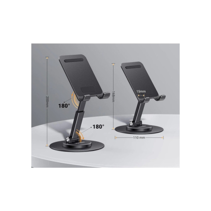 Підставка до планшета та телефона LP805 Swivel & Foldable Multi-Angle Phone Stand Black Ugreen (35152)