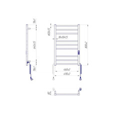 Сушарка для рушників MARIO Преміум Класік-ITR K (2.2.1608.03.G)