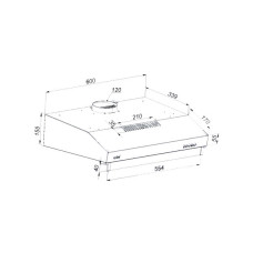 Витяжка кухонна Artel ART 0960 PUNTO Brown