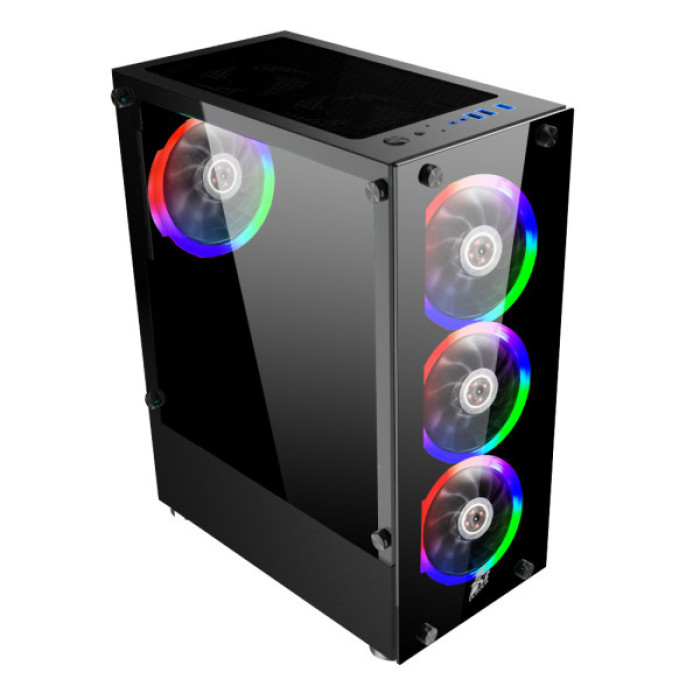 Корпус 1stPlayer V2-A-BK-4F1