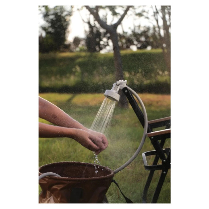 Душ портативний Flextail Max Shower з насосом на акумуляторі білий (6975755962535)