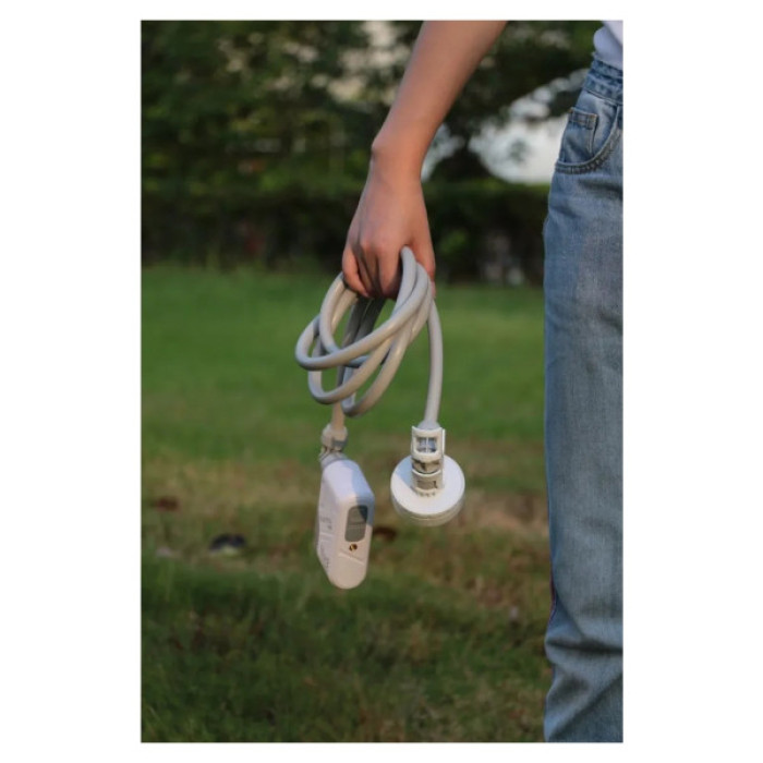 Душ портативний Flextail Max Shower з насосом на акумуляторі білий (6975755962535)