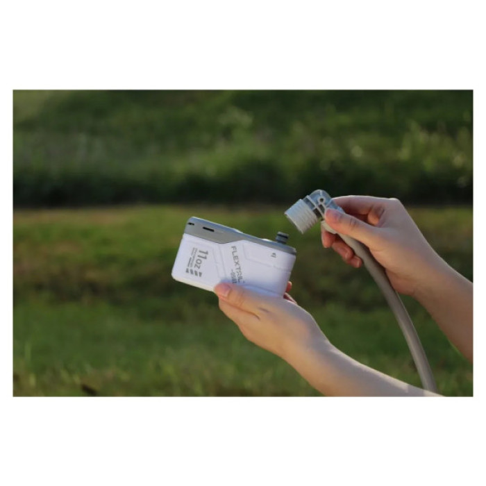 Душ портативний Flextail Max Shower з насосом на акумуляторі білий (6975755962535)