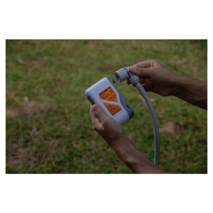 Душ портативний Flextail Max Shower з насосом на акумуляторі білий (6975755962535)