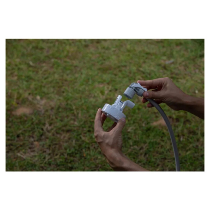 Душ портативний Flextail Max Shower з насосом на акумуляторі білий (6975755962535)