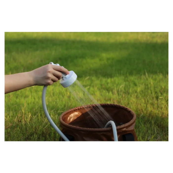 Душ портативний Flextail Max Shower з насосом на акумуляторі білий (6975755962535)