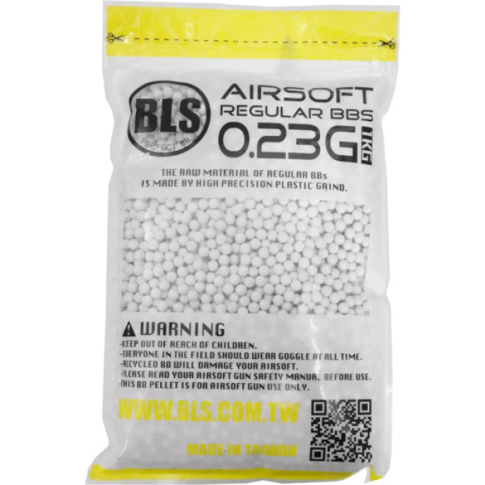 Страйкбольні кульки BLS Precision White 6 мм 0,23 г 1 кг (1928.00.03)