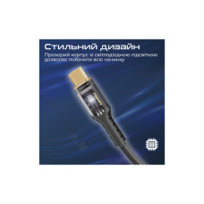 Дата кабель USB-C to USB-C 1.2m Promate (lucidline-cc120.black)